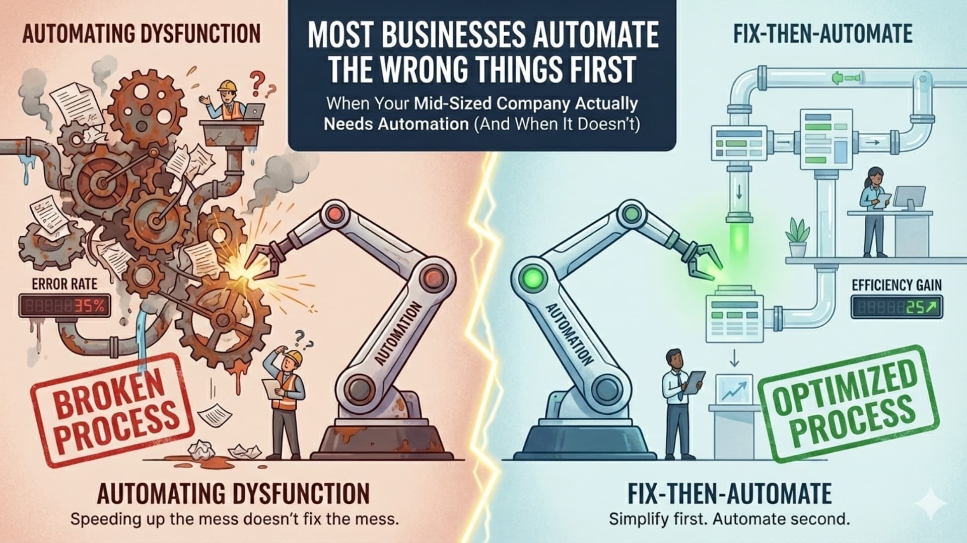 Most Businesses Automate the Wrong Things First | When You Actually Need Automation